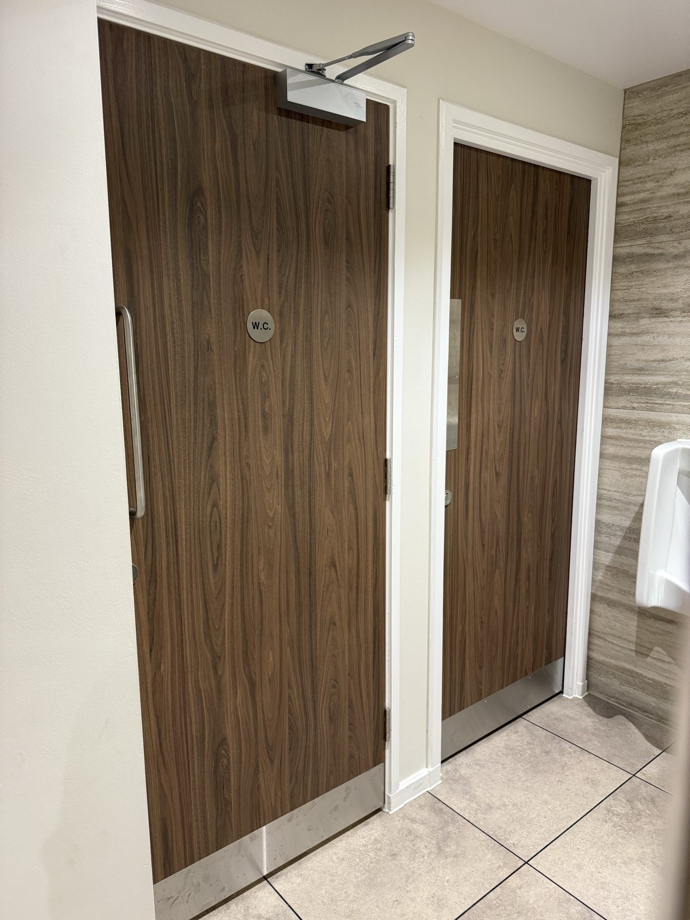 Finished solid double doors at Theobalds Health Club